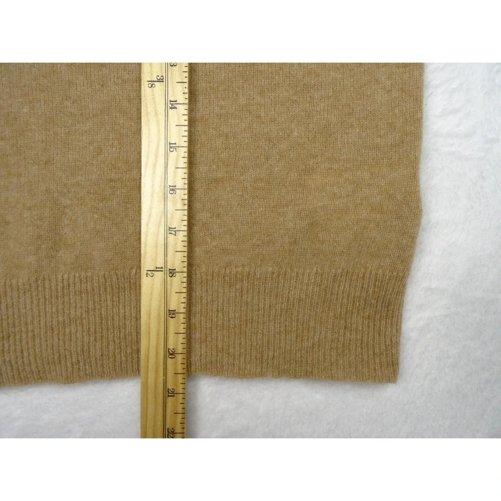 Free People Sweater Womens Size Medium Brown‎ Pullover 100% Cashmere Long Sleeve